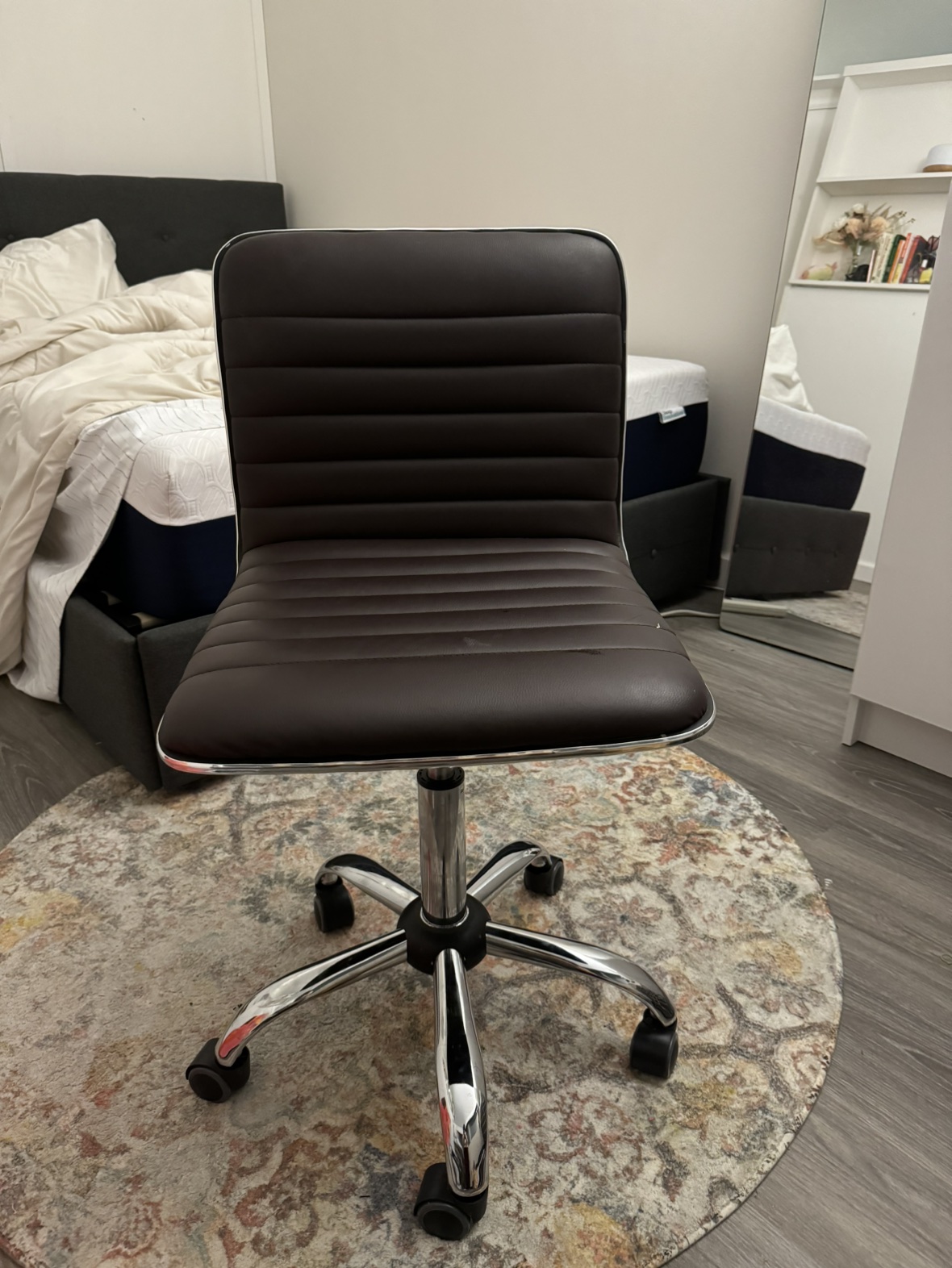 Office Chair Brown Leather - photo 2