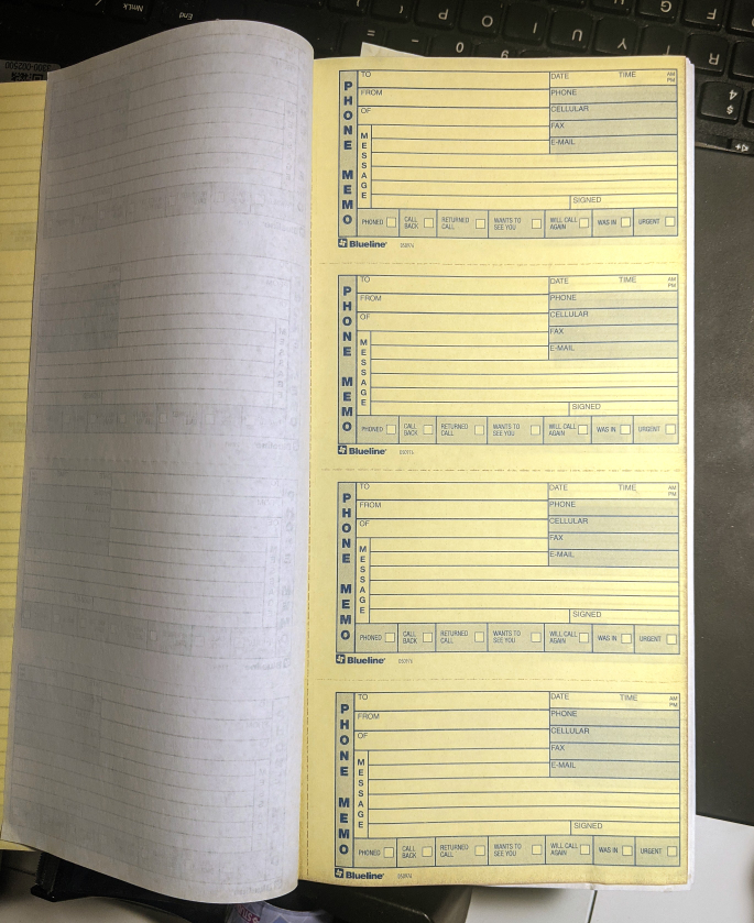 🥕 DAY 5 FREE  Blueline® Telephone Message Book  ENGLISH image indicator(3)