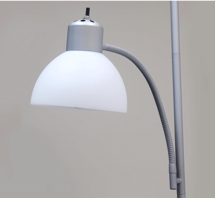 Floor Lamp , Colour Grey, , 2 lights(Bulbs Included) works Good - photo 3