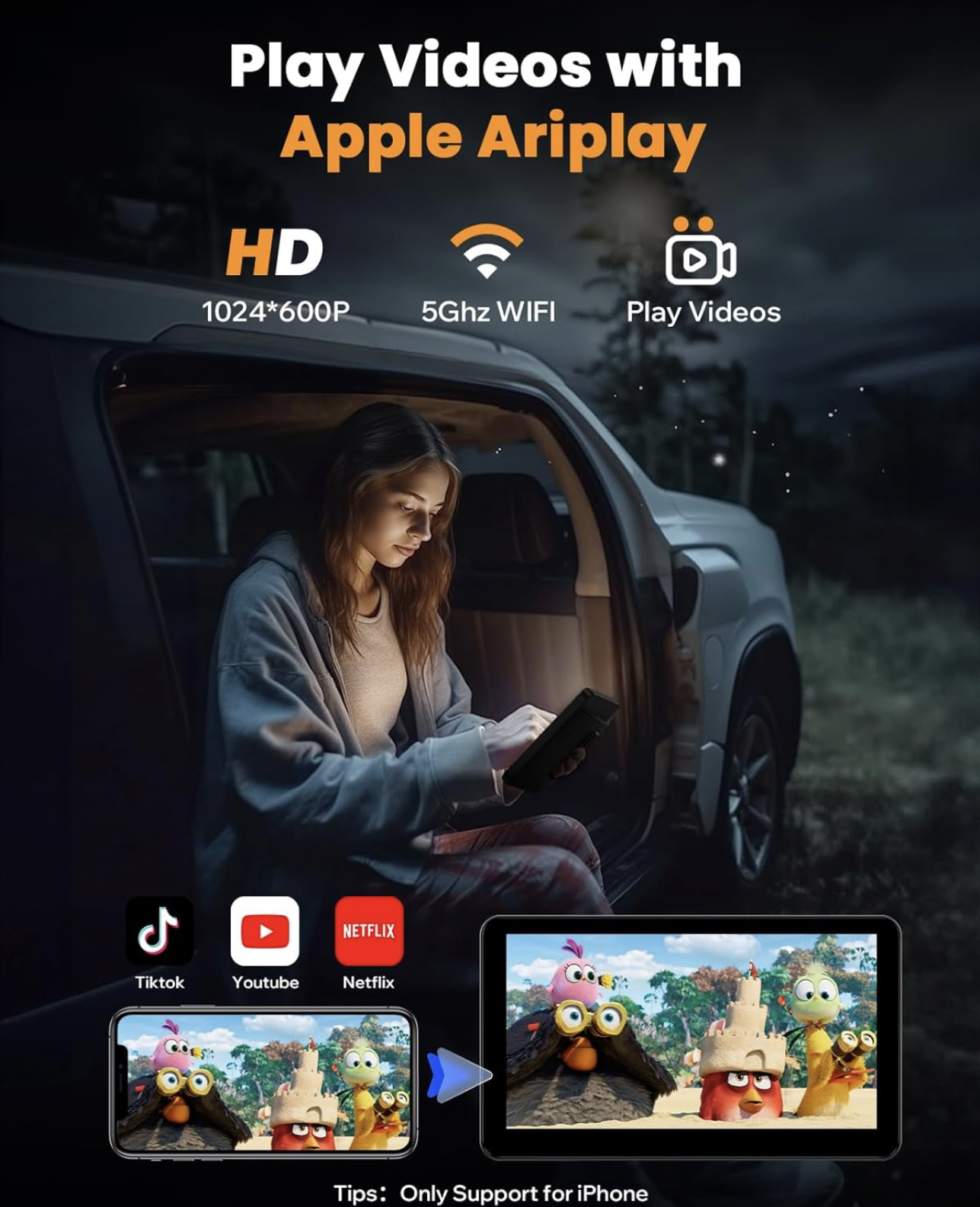 7” Smart Screen Apple/Android image indicator(5)