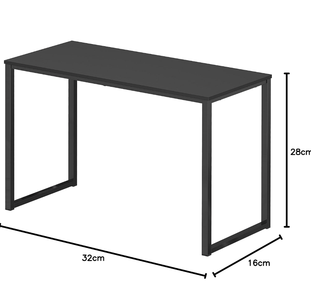 SHW Home Office 32-Inch Computer Desk, Black