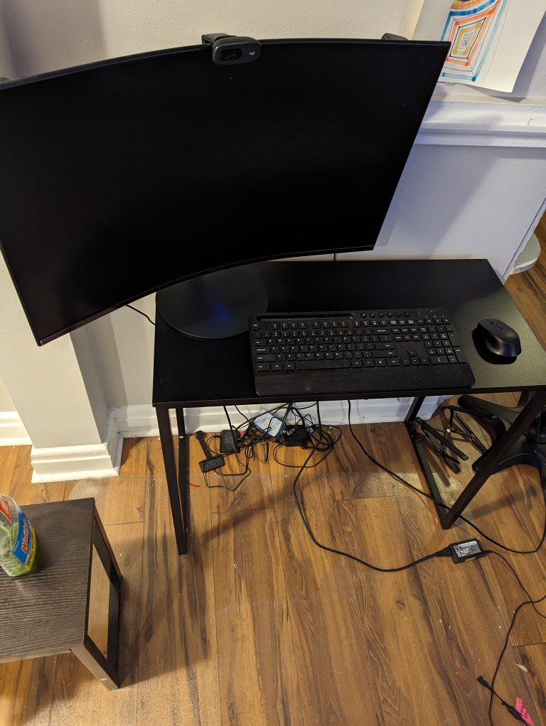 SHW Home Office 32-Inch Computer Desk, Black - photo 5