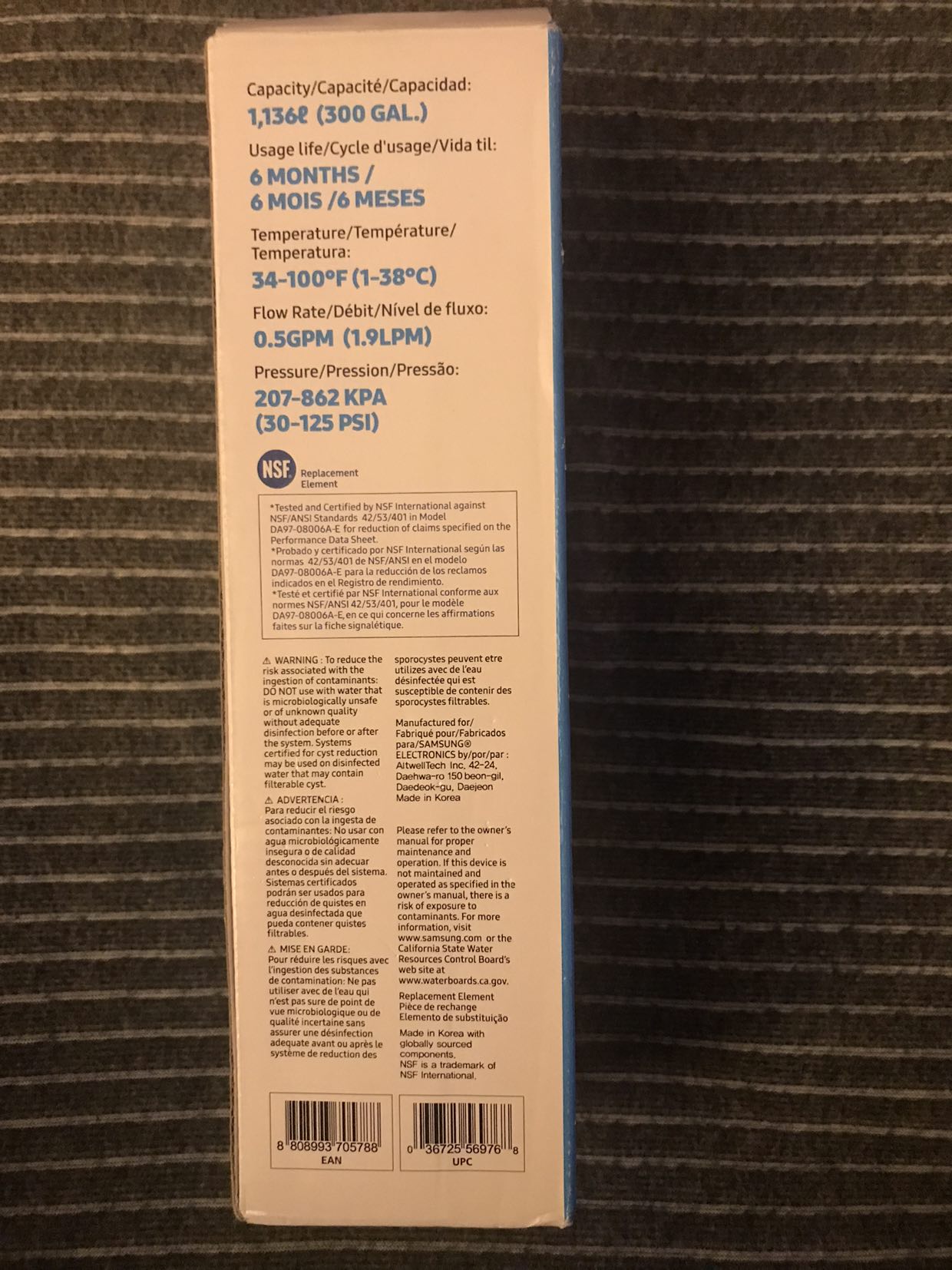Samsung water filter DA29-0002DB,  BNIB image indicator(3)