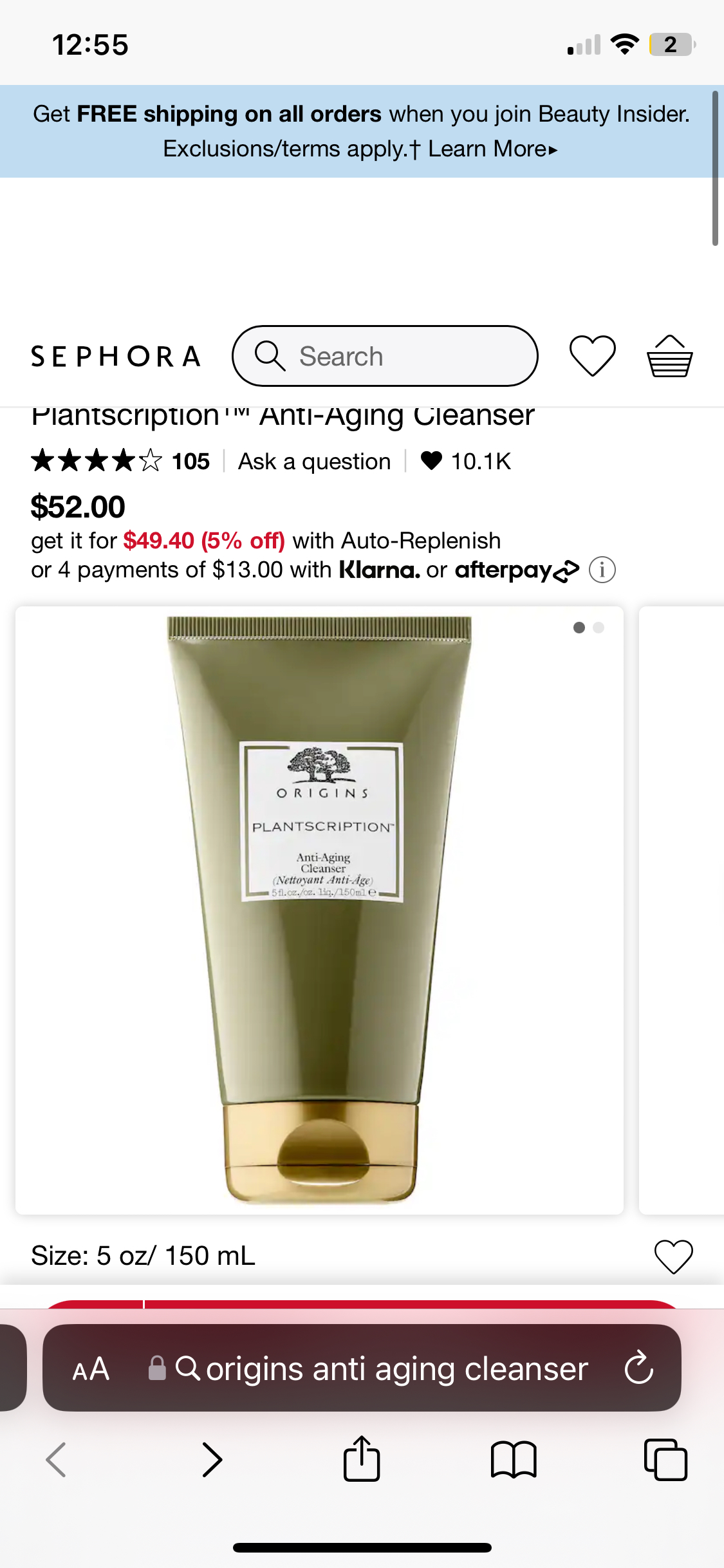 origins cleanser