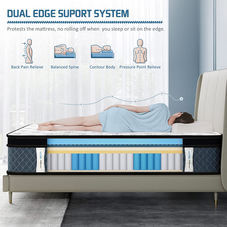 Queen Size Mattress Crystli 12 - Free Delivery. - photo 3