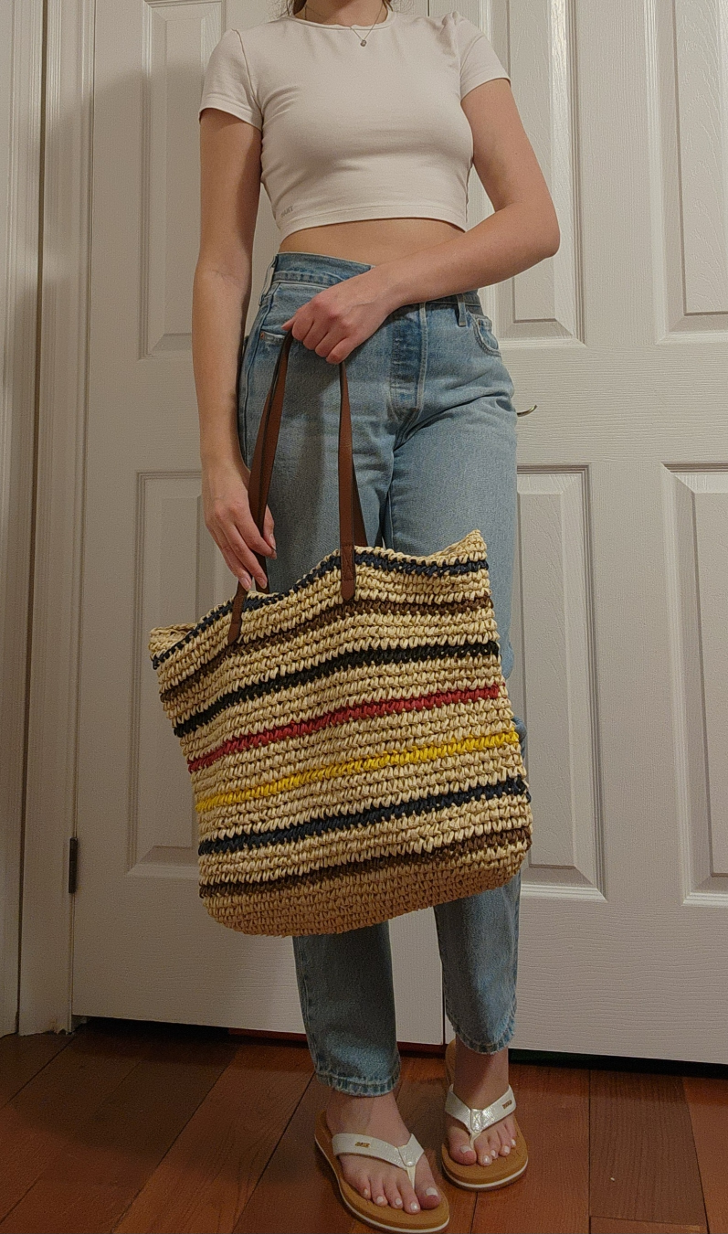 woven beach bag 🏝 image indicator(3)
