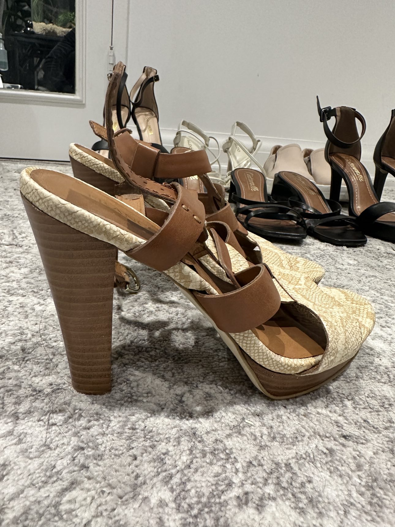 Franco Sarto Snake Print Heels 6.5 - photo 2