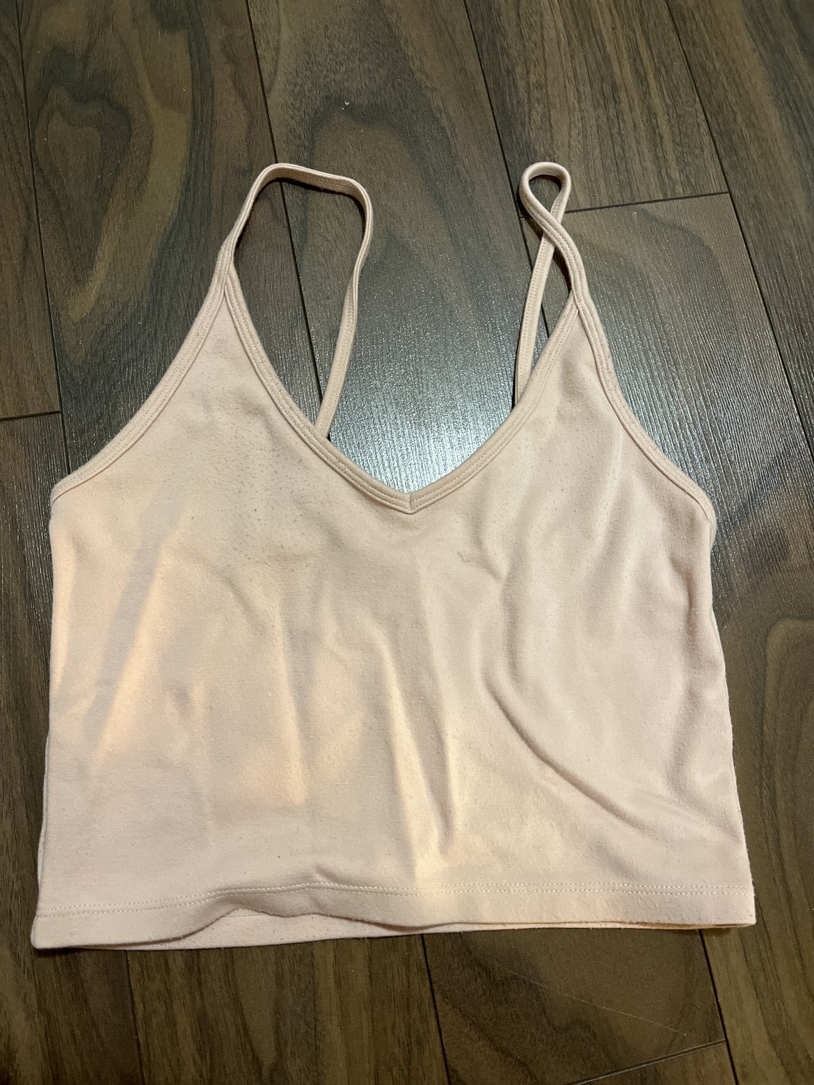 Light pink aritzia cropped tank top