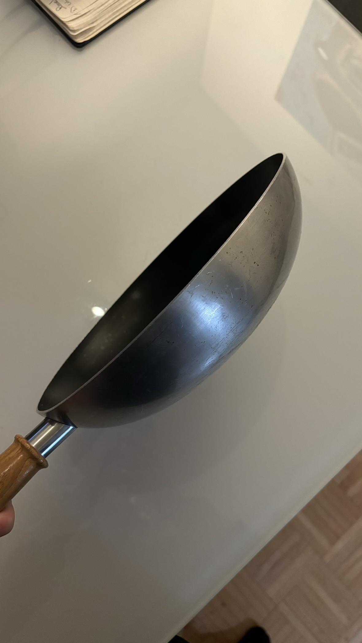 Vintage MIRRO Non-stick 8" Wok Wood Handle - photo 2