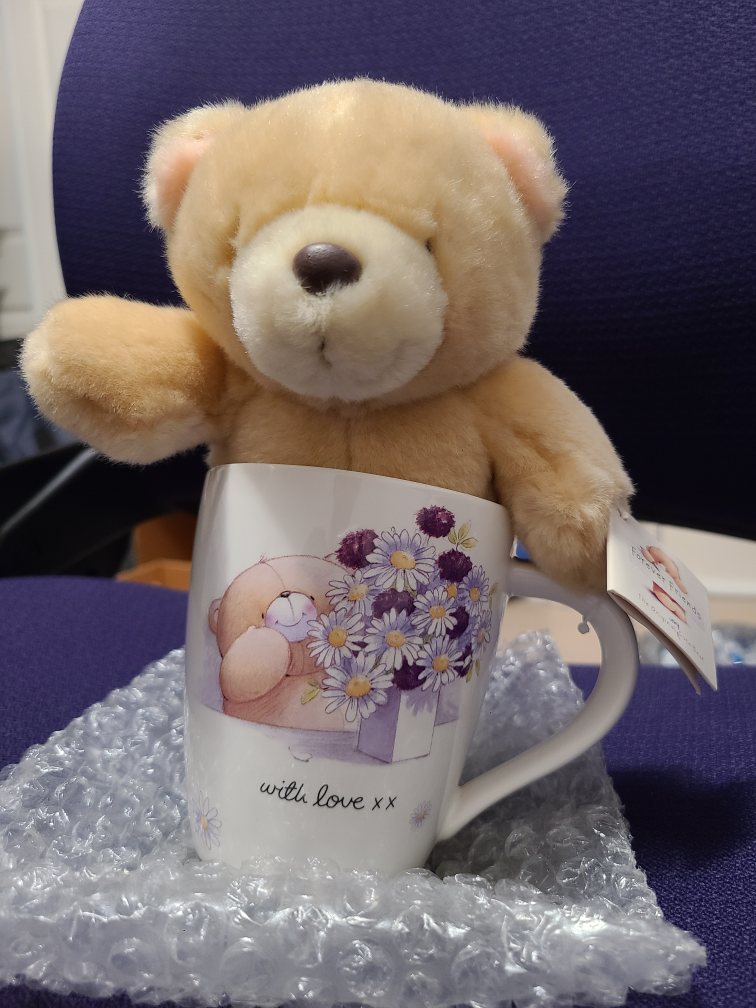 forever friends bear and cup