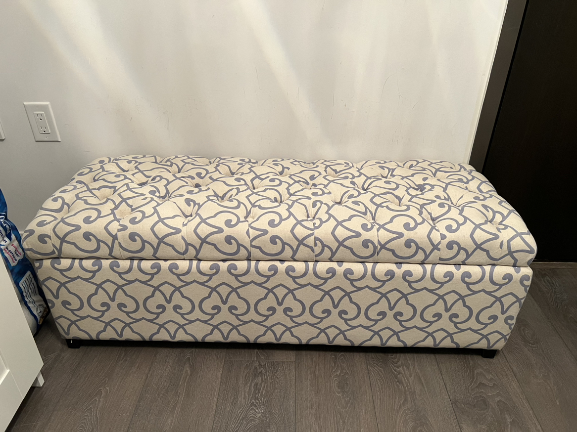 Storage Ottoman/ bench - photo 2