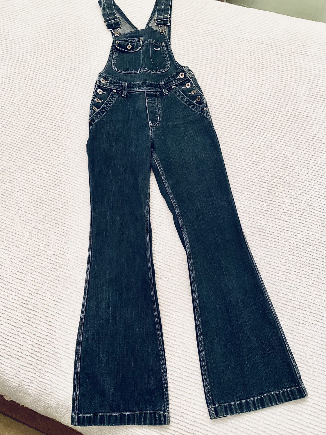 Flared Silver Brand Overalls Ladies Sz. 4