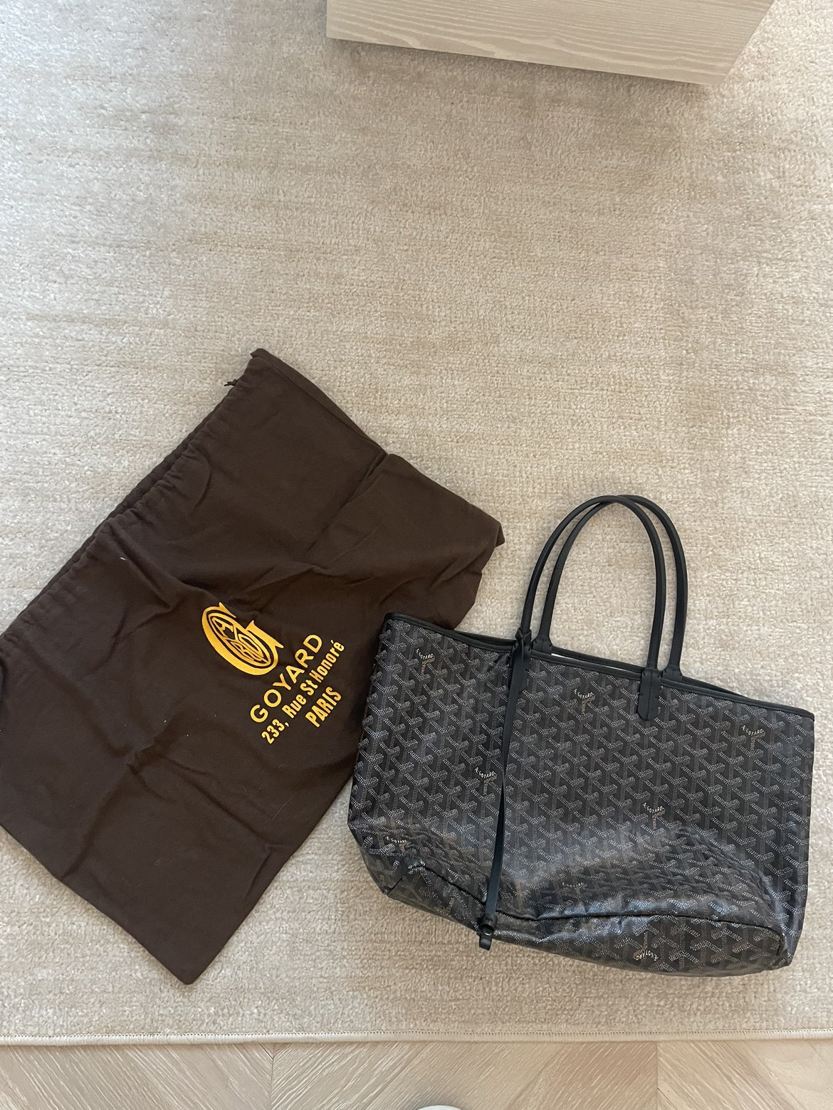 Authentic Goyard Tote PM Navy Blue - photo 3