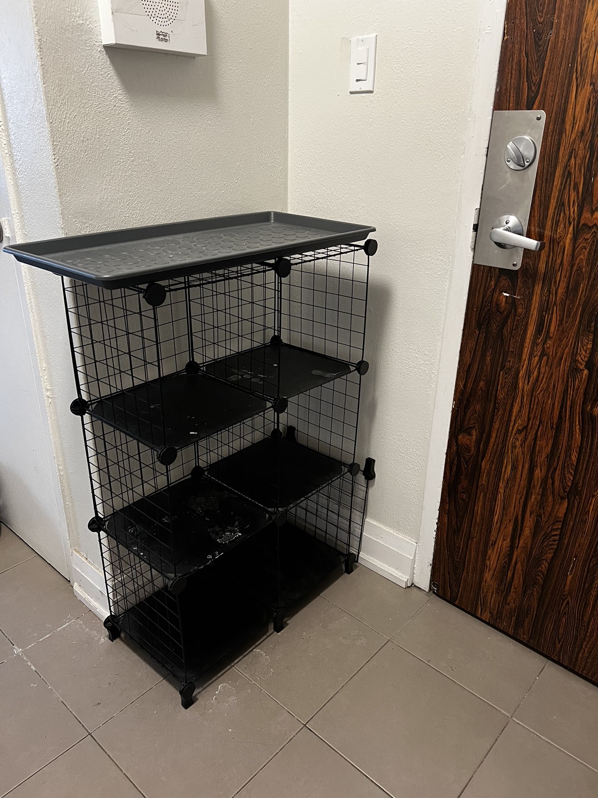 Shoe cabinet and boot tray #freecycle