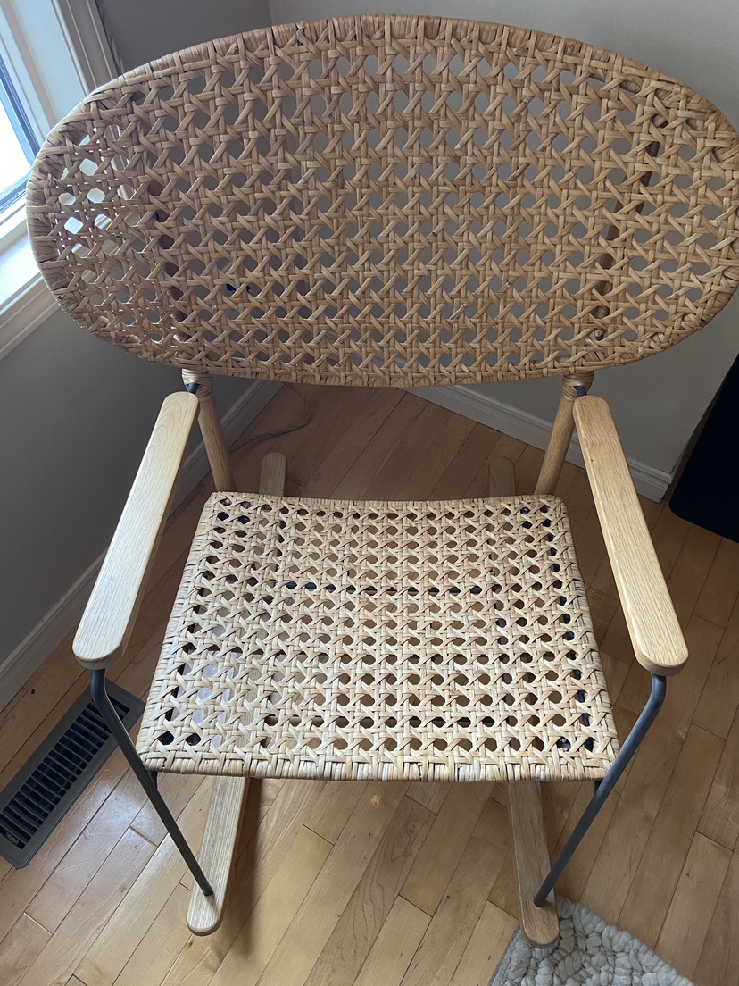 Ilea Gronadal Rocking Chair - Solid Wood and Steel Frame - photo 2