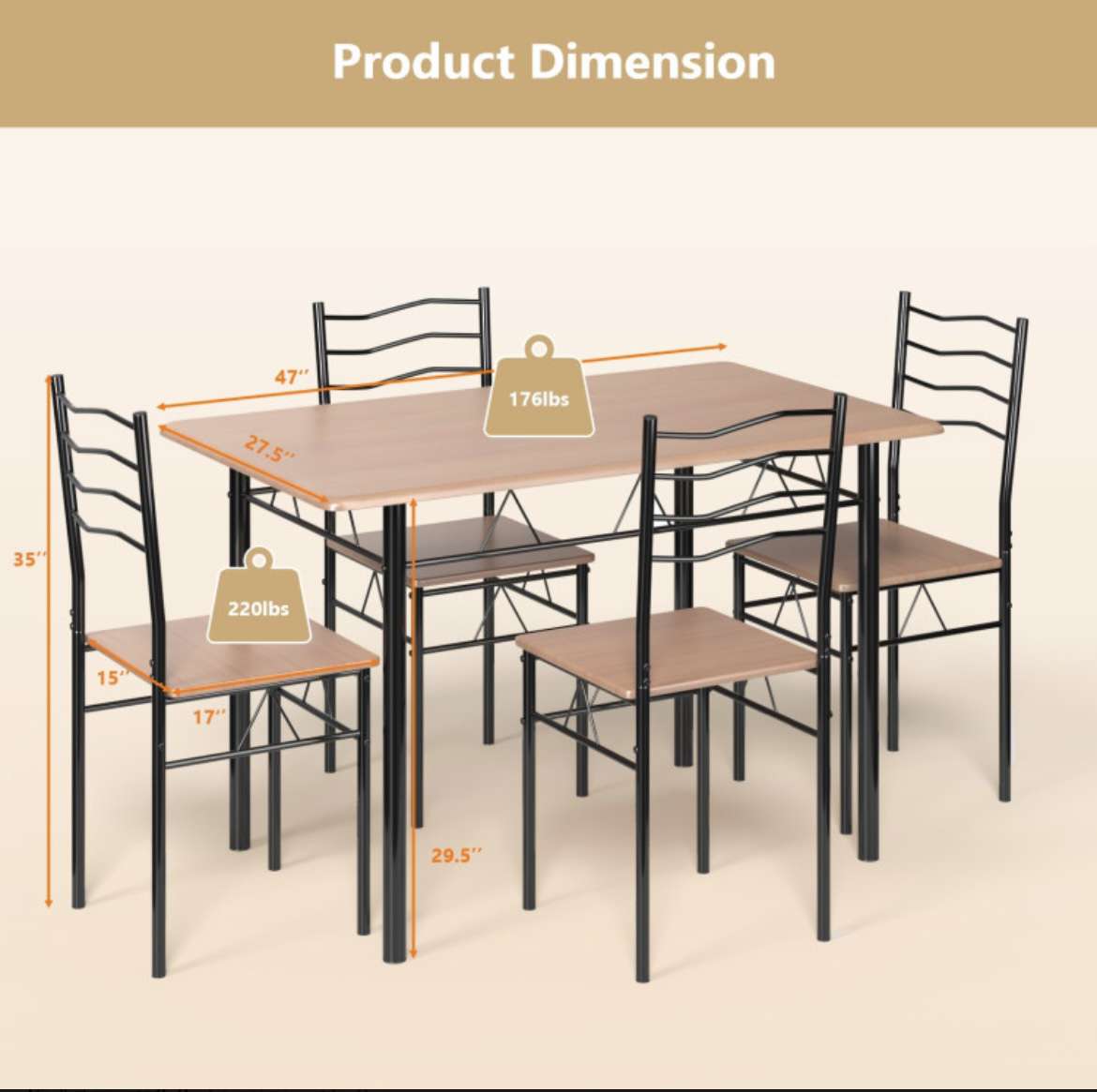 Dining Set with Chairs - photo 2