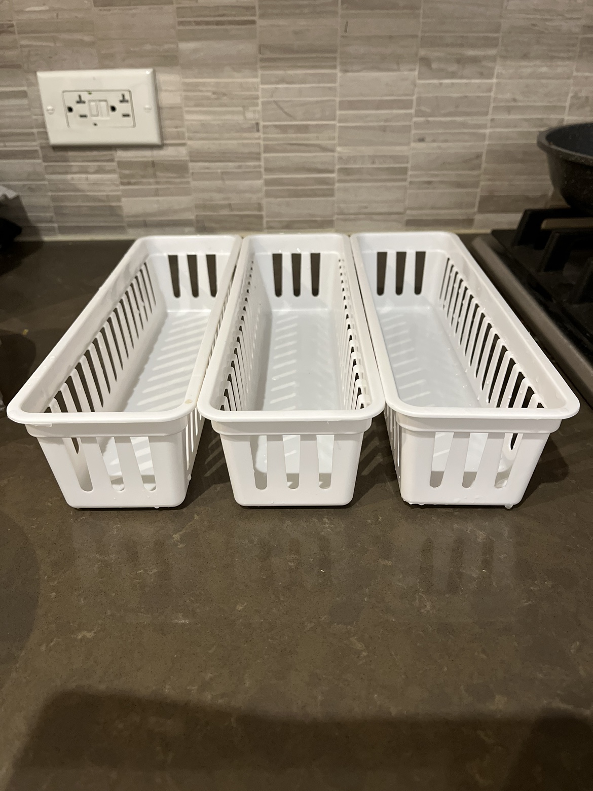 White mini storage containers (set of 3) thumbnail