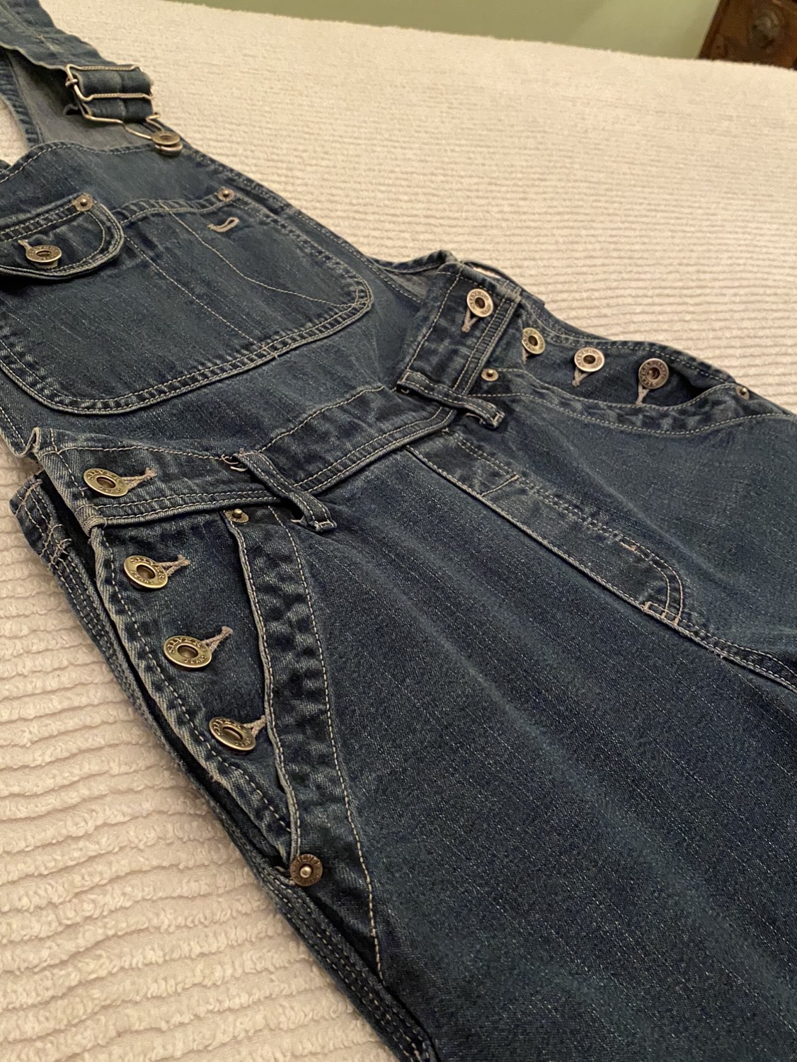 Flared Silver Brand Overalls Ladies Sz. 4 image indicator(10)