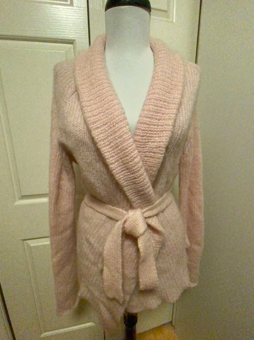 Baby Pink Women’s Winter Cardigan