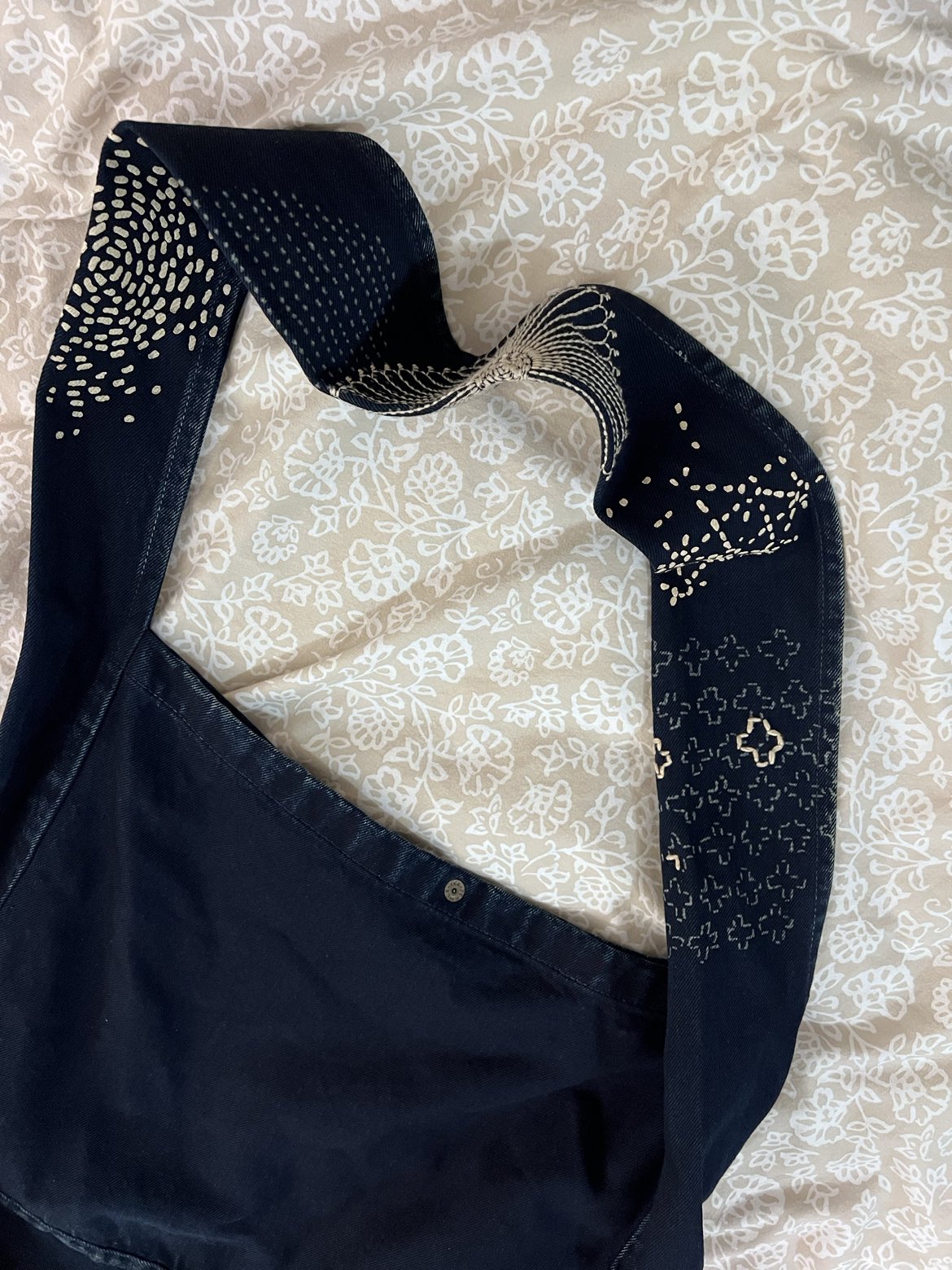 Kapital messenger bag sashiko patchwork denim image indicator(3)