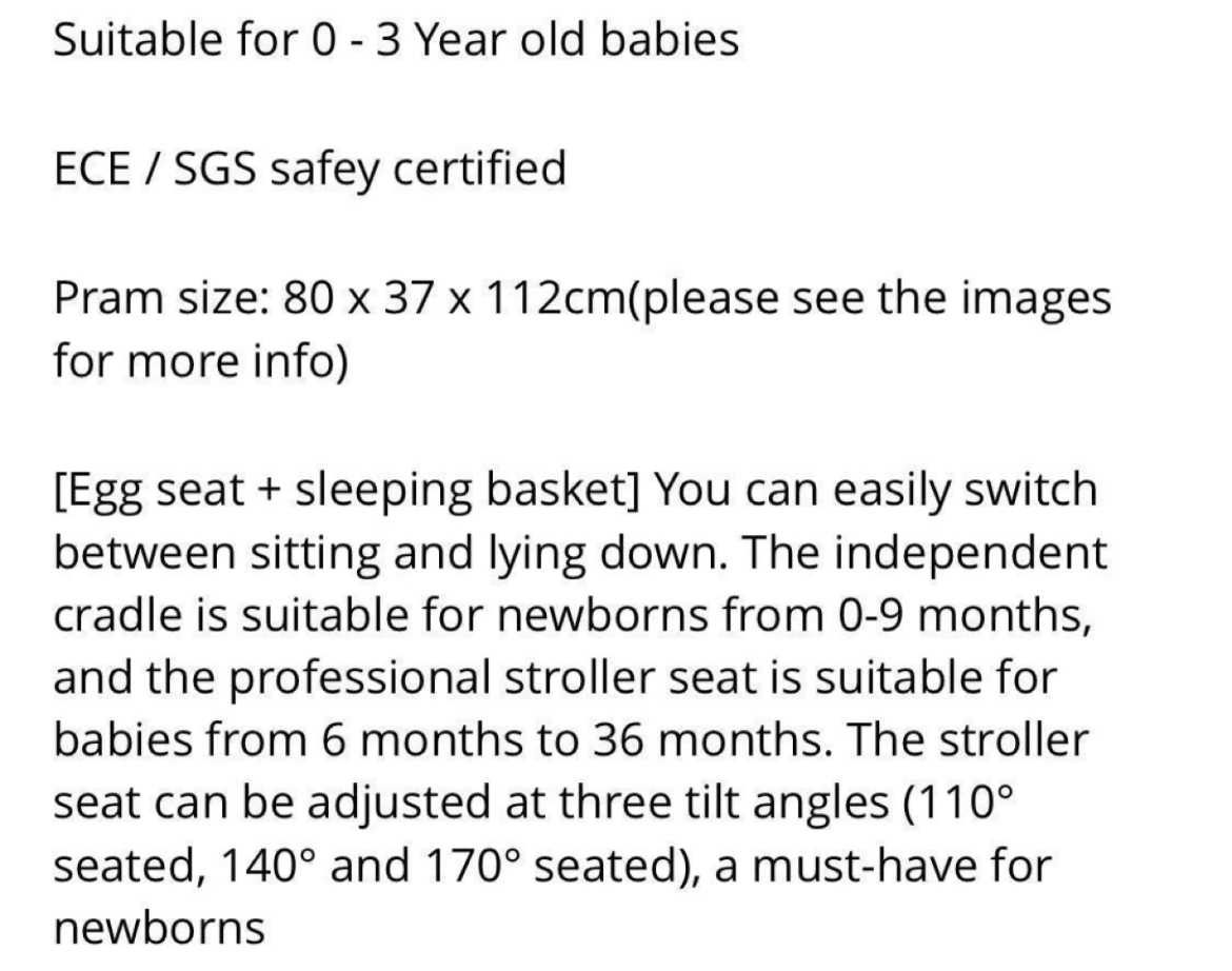 Babyfond 2 in 1 Stroller image indicator(2)