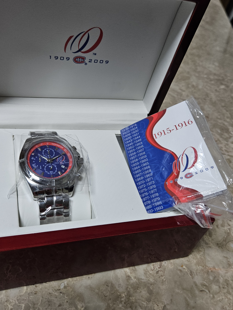 Montreal Canadians Anniversary 1909-2009 Collectable Watch - photo 5