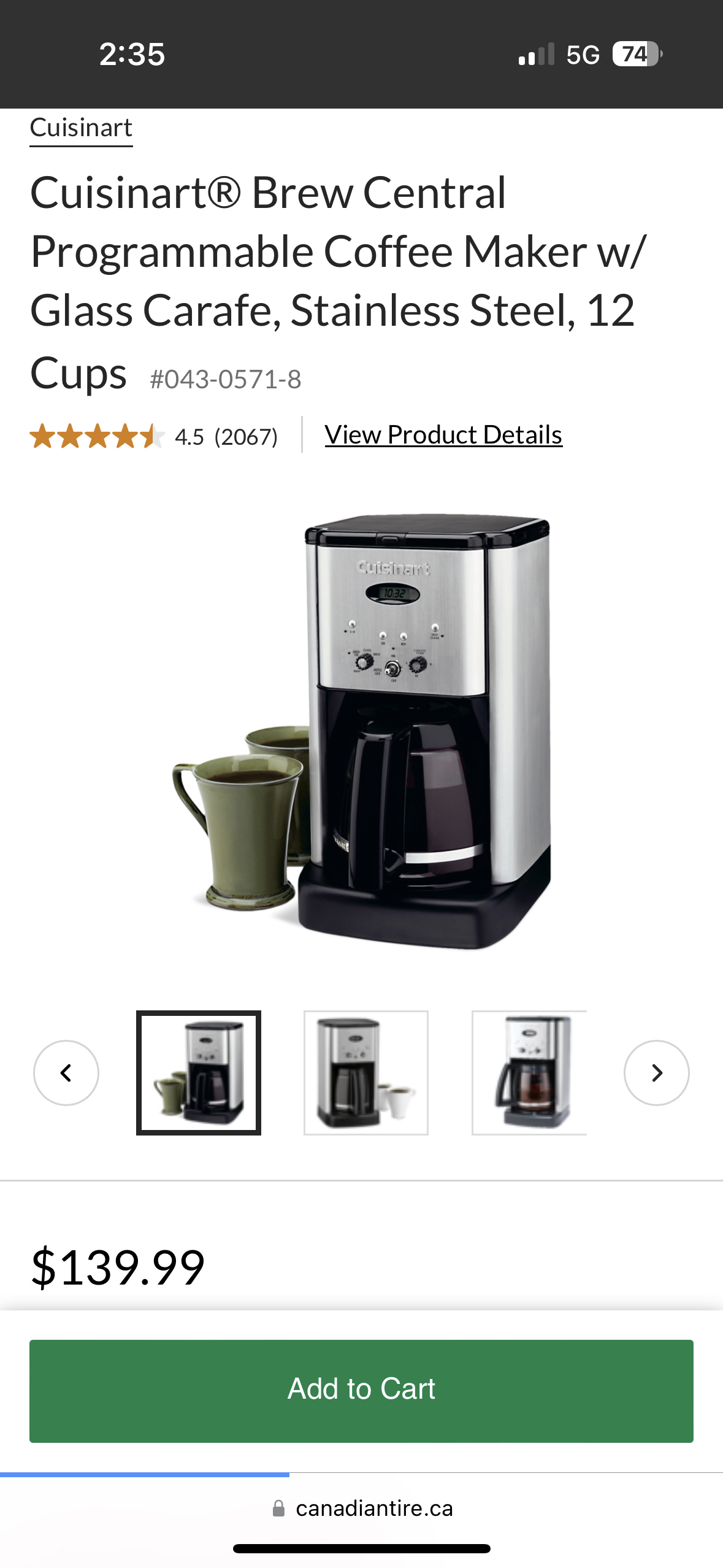 Cuisinart  Coffee Maker