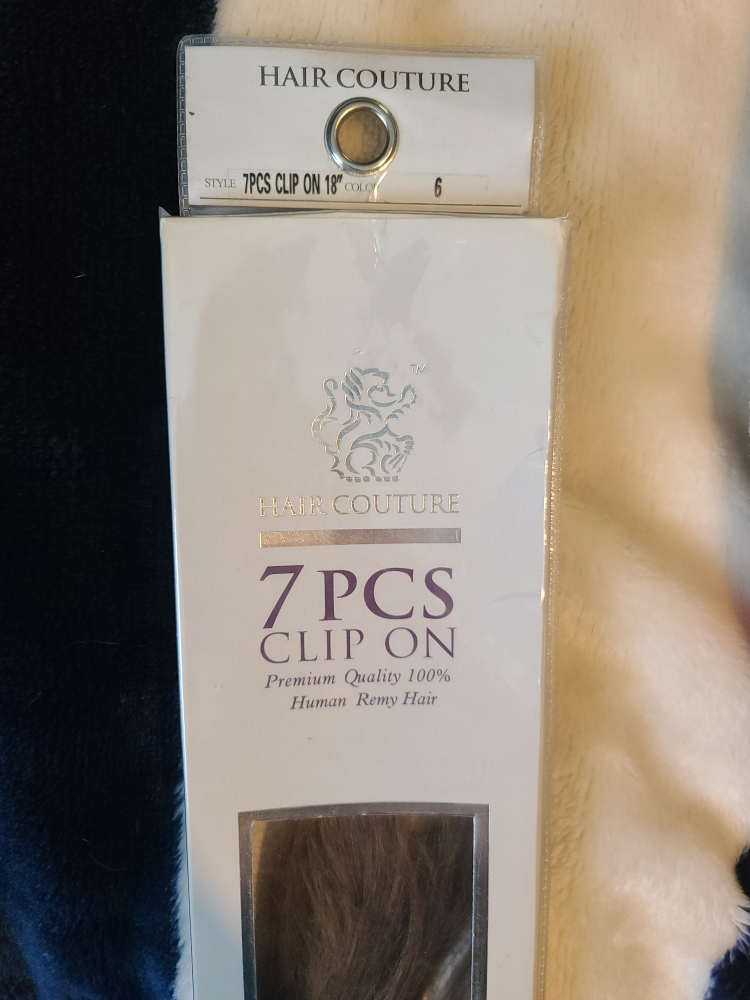 7 Pcs clip on Remy 100 % real human hair extensions - photo 3
