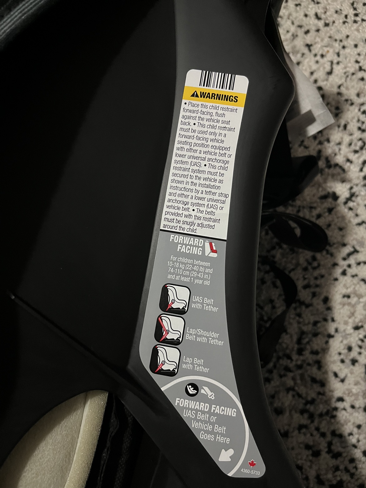 Car seat. Cosco brand. Used once - photo 5