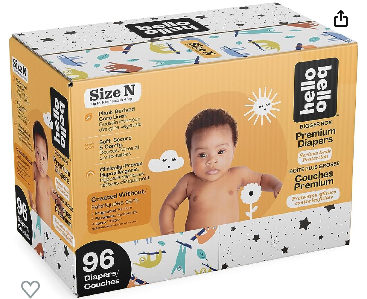 Hello bello newborn diapers -unopened pack of 48pcs image indicator(4)