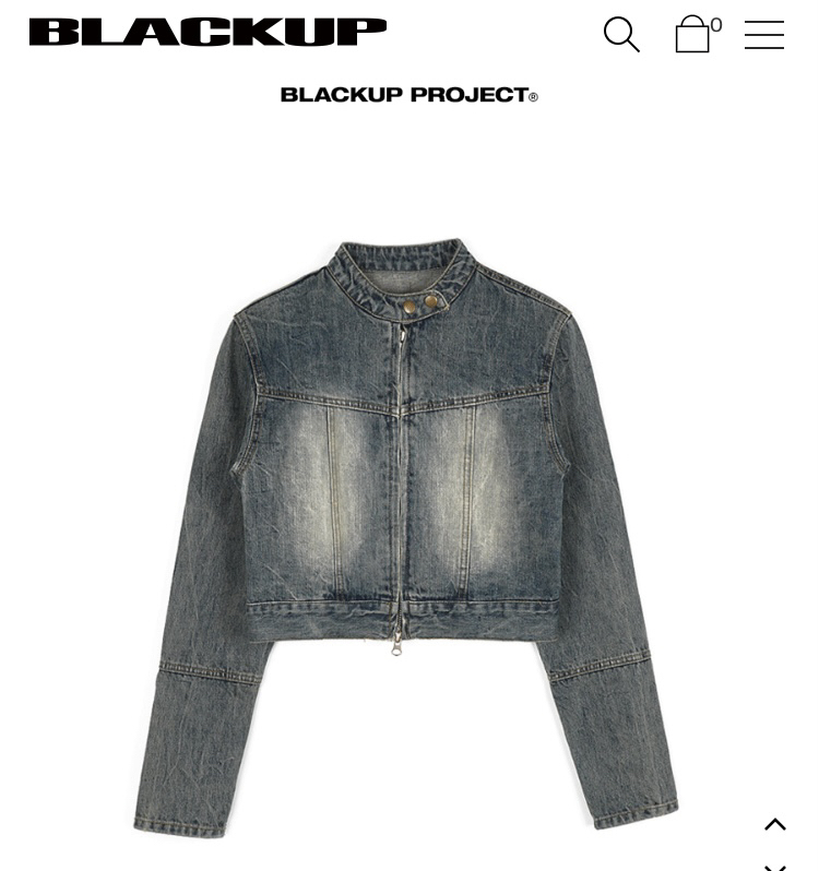 BLACKUP denim jacket (cropped)