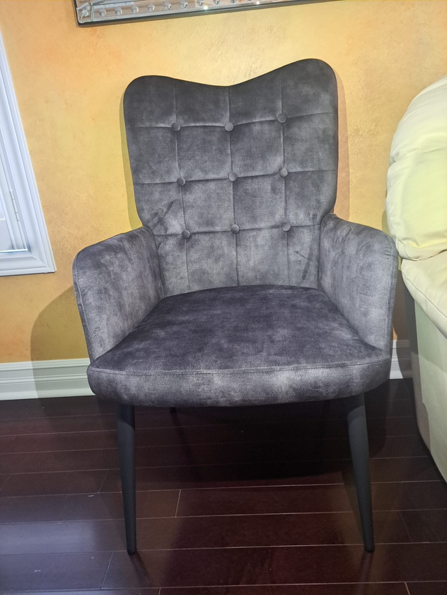 Dark Grey Accent Chair BRAND NEW