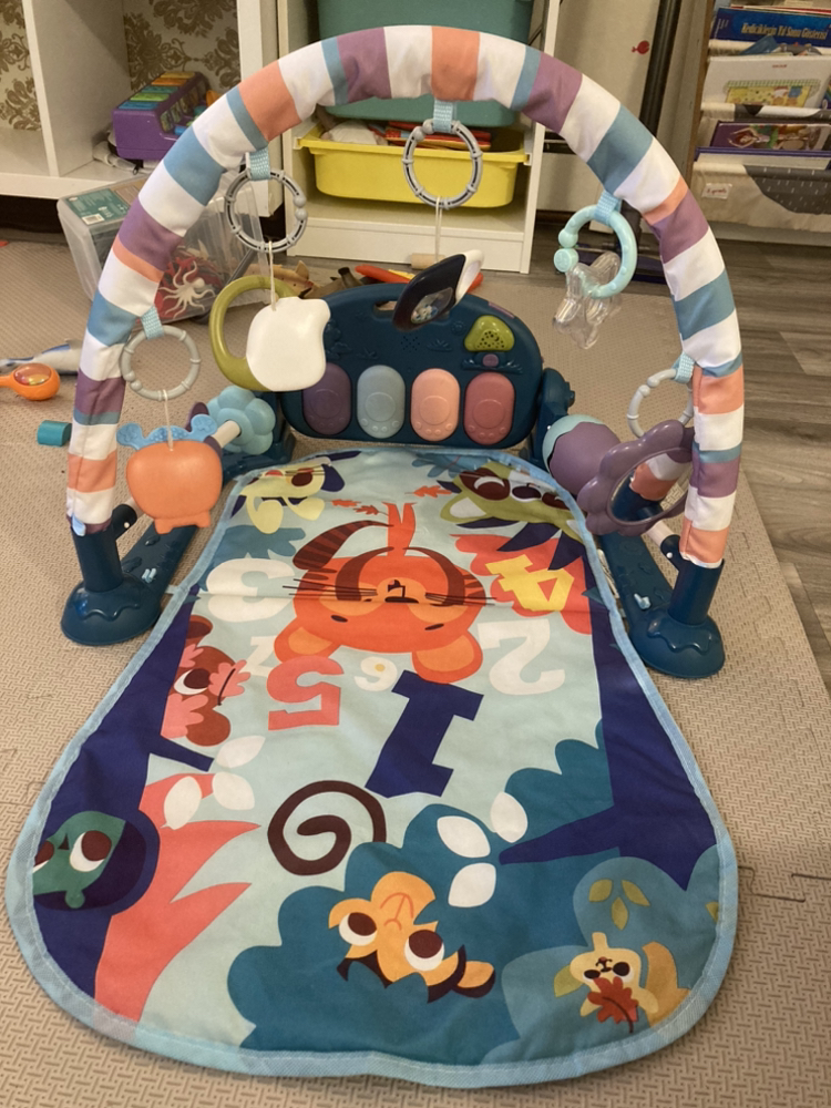 Baby play mat with music