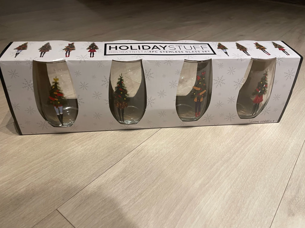#freecycle Holiday 4pc Stemless Glassware thumbnail