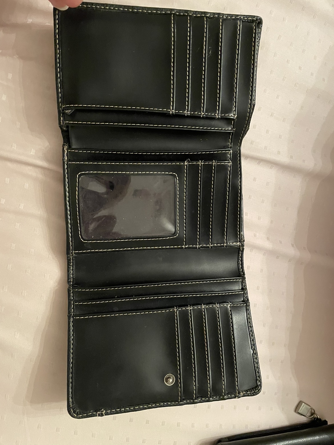 Black leather wallet - photo 2