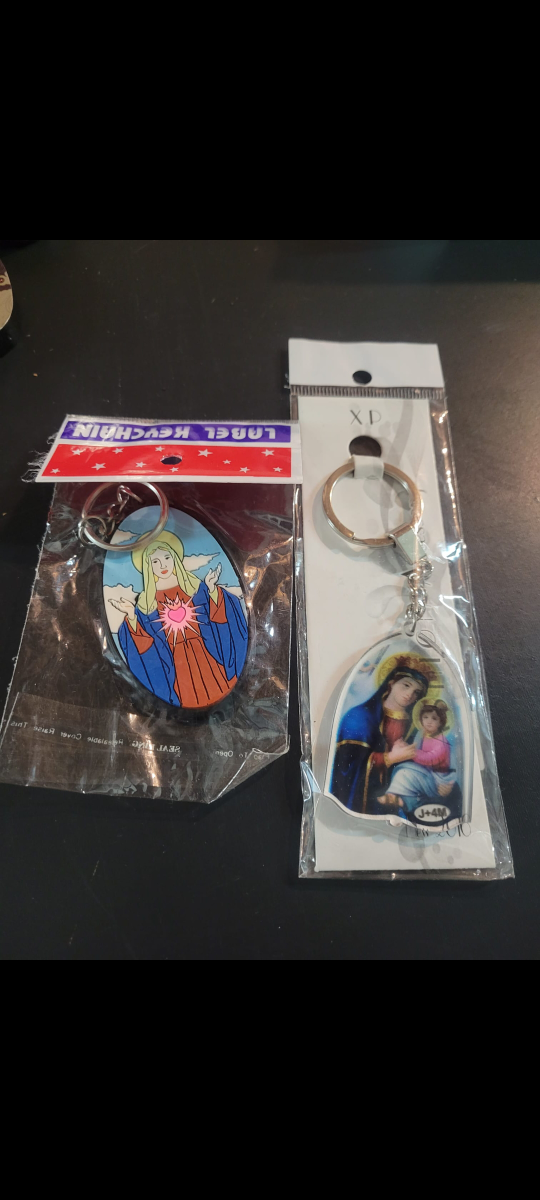 🥕 New Religious Christian Mary Keychain and wall Cross