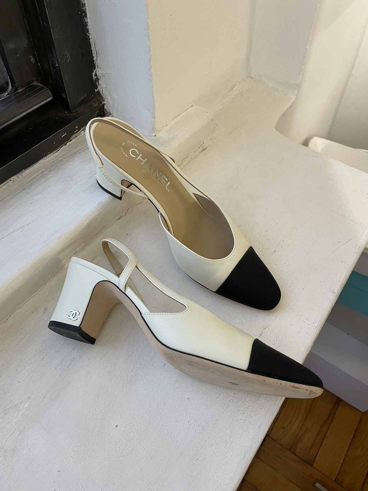 Chanel slingback sandals