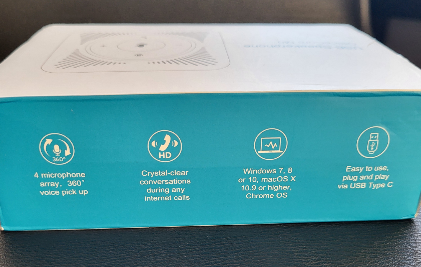 Bluetooth conference speaker phone w/daisy chain image indicator(2)