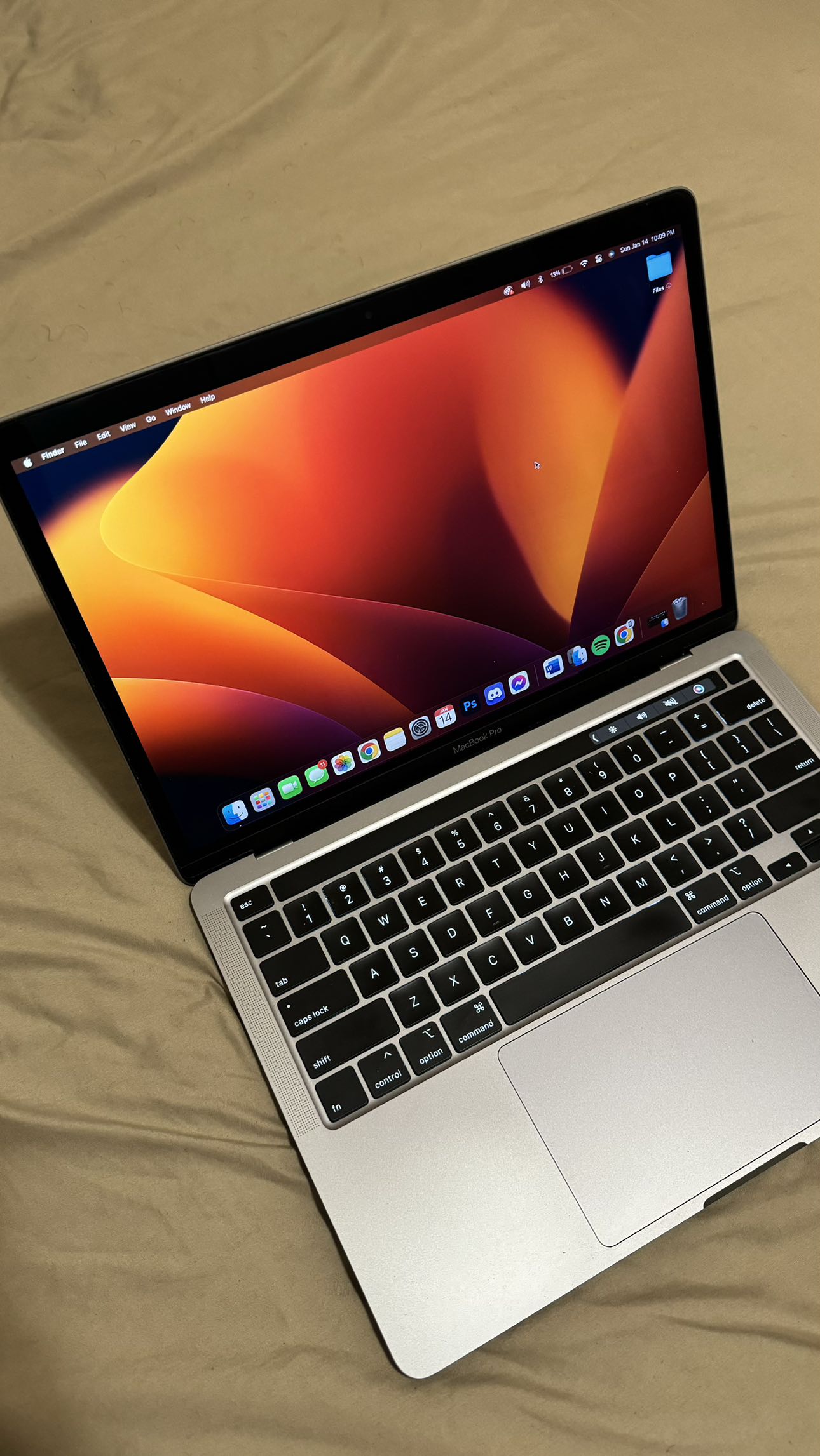MacBook Pro 13-inch, mid-2020, with Touchbar