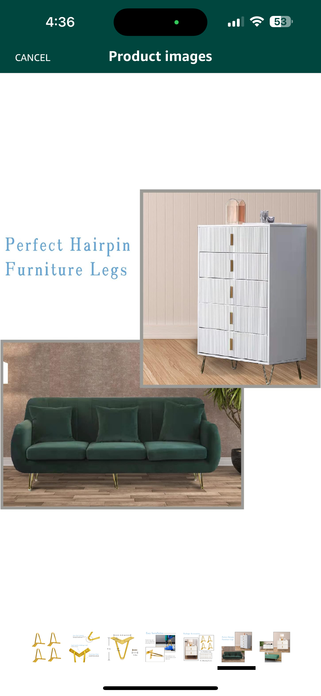 Furniture Legs, 4Pack Heavy Duty🥕 - photo 4