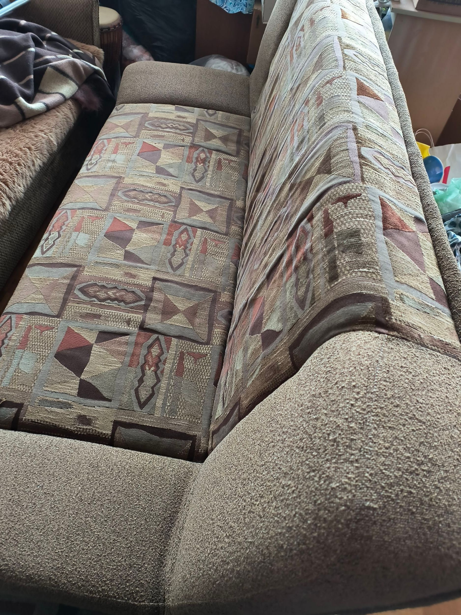 Foldable couch / sofa bed with storage space inside - photo 2