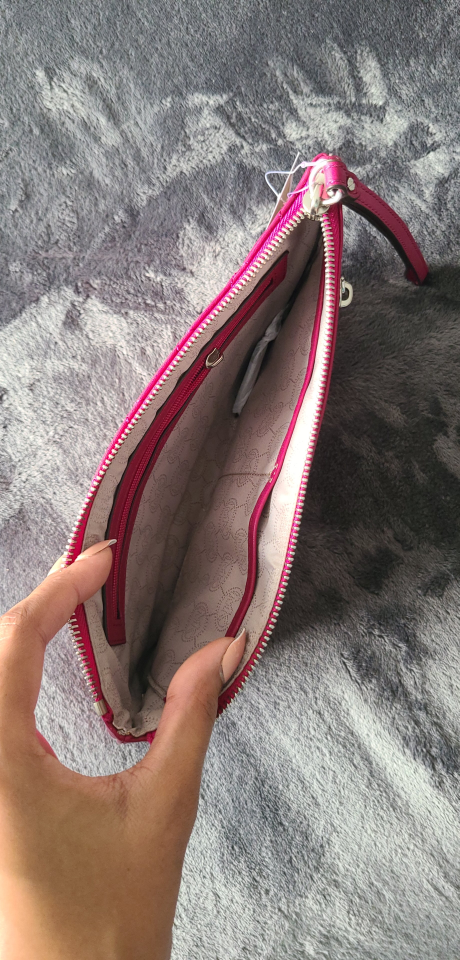 Pink Leather Clutch - photo 2