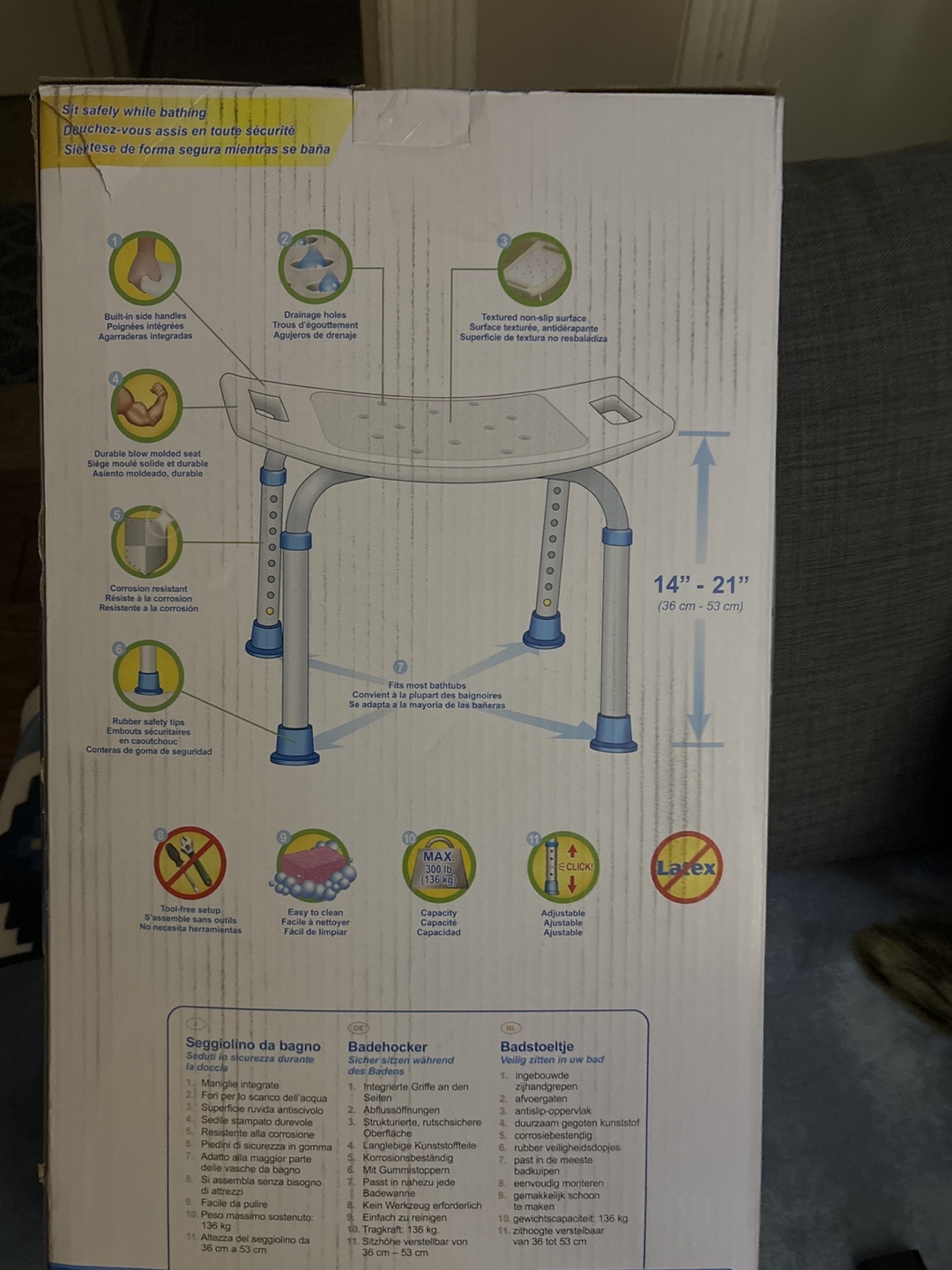 Brand New Aqua sense, bathroom chair. image indicator(3)
