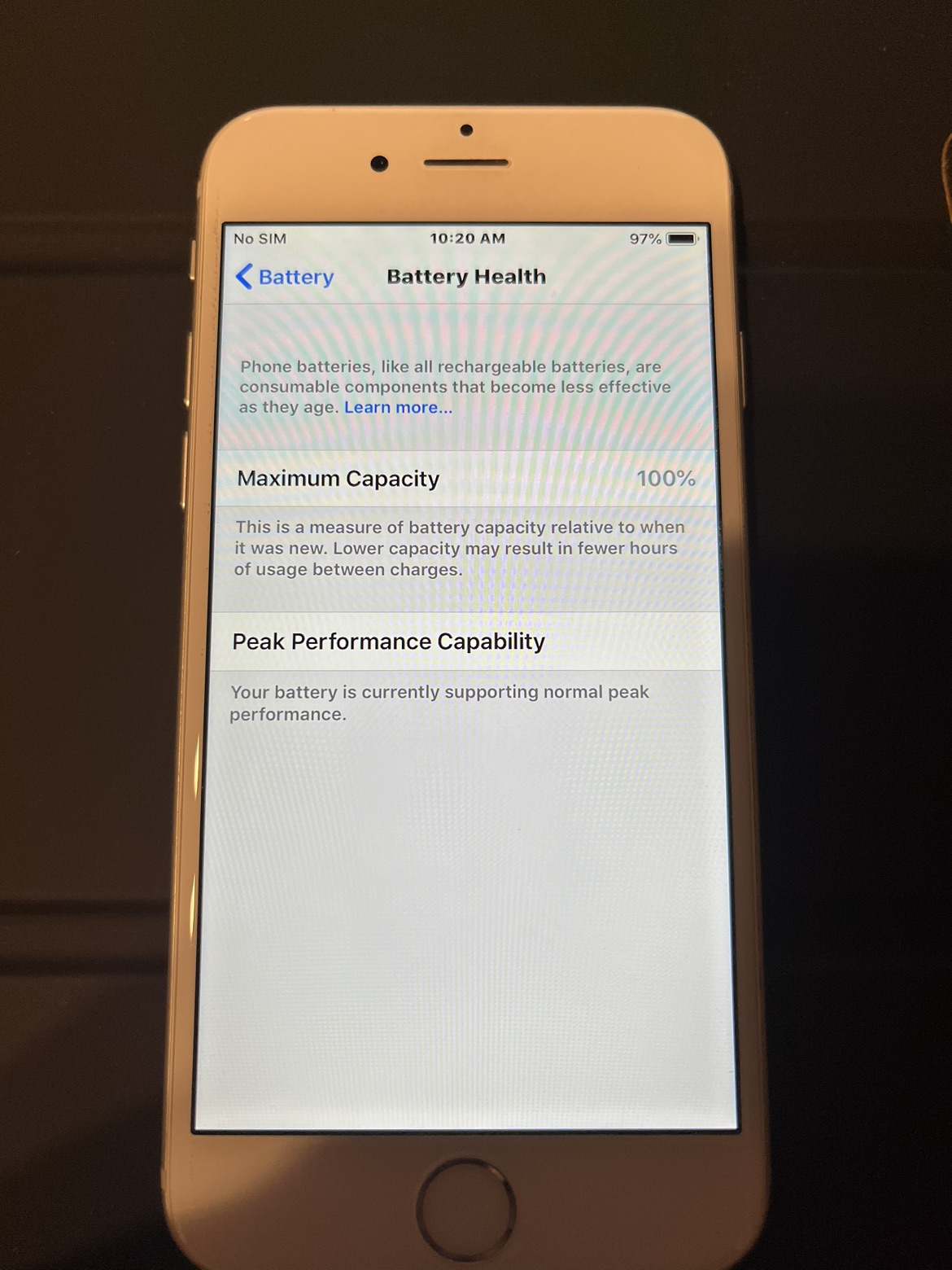 iPhone 6 64GB Battery Health 100% - photo 3
