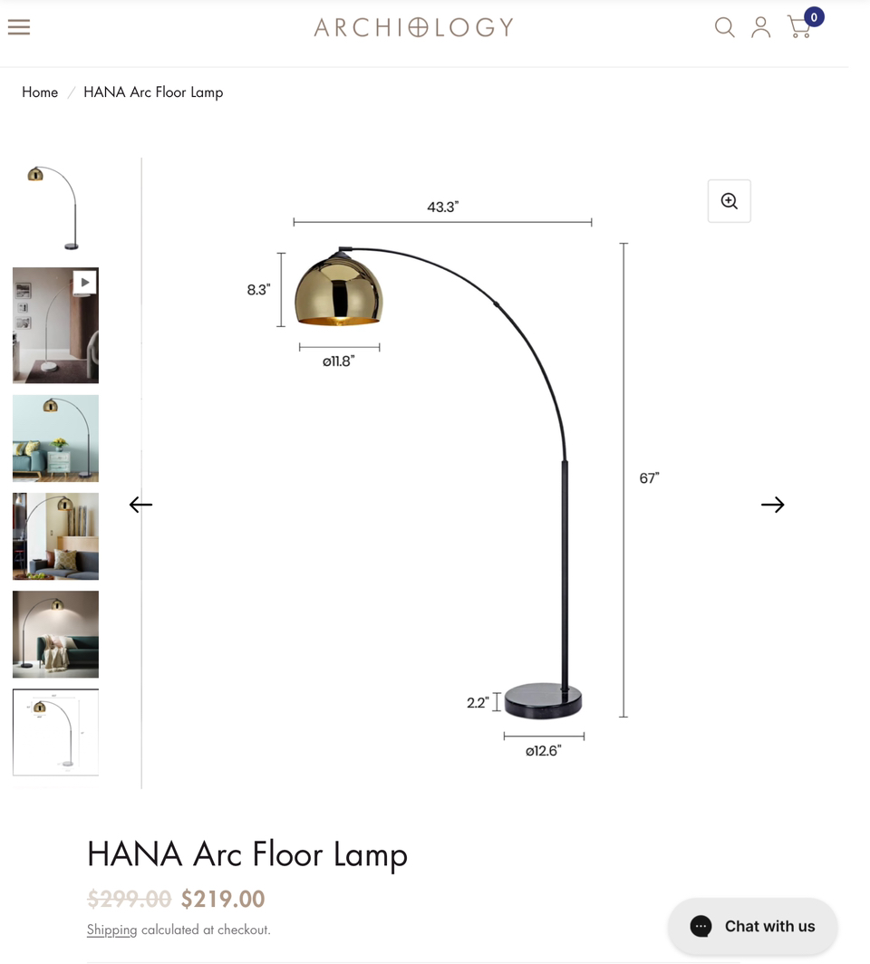 NEW - HANA Arc Floor Lamp image indicator(6)