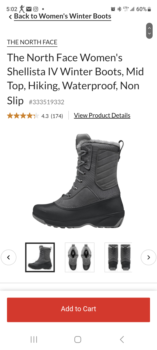 North face boot
