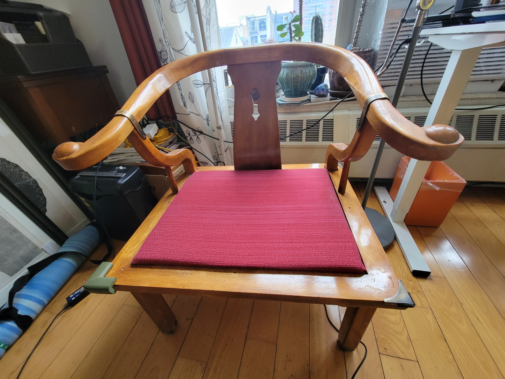antique oak early 1900s chair - photo 2