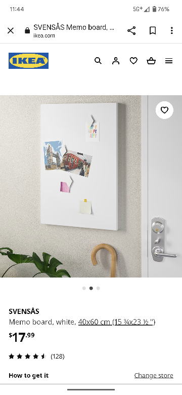 IKEA Magnetic Board - White (Brand New) thumbnail