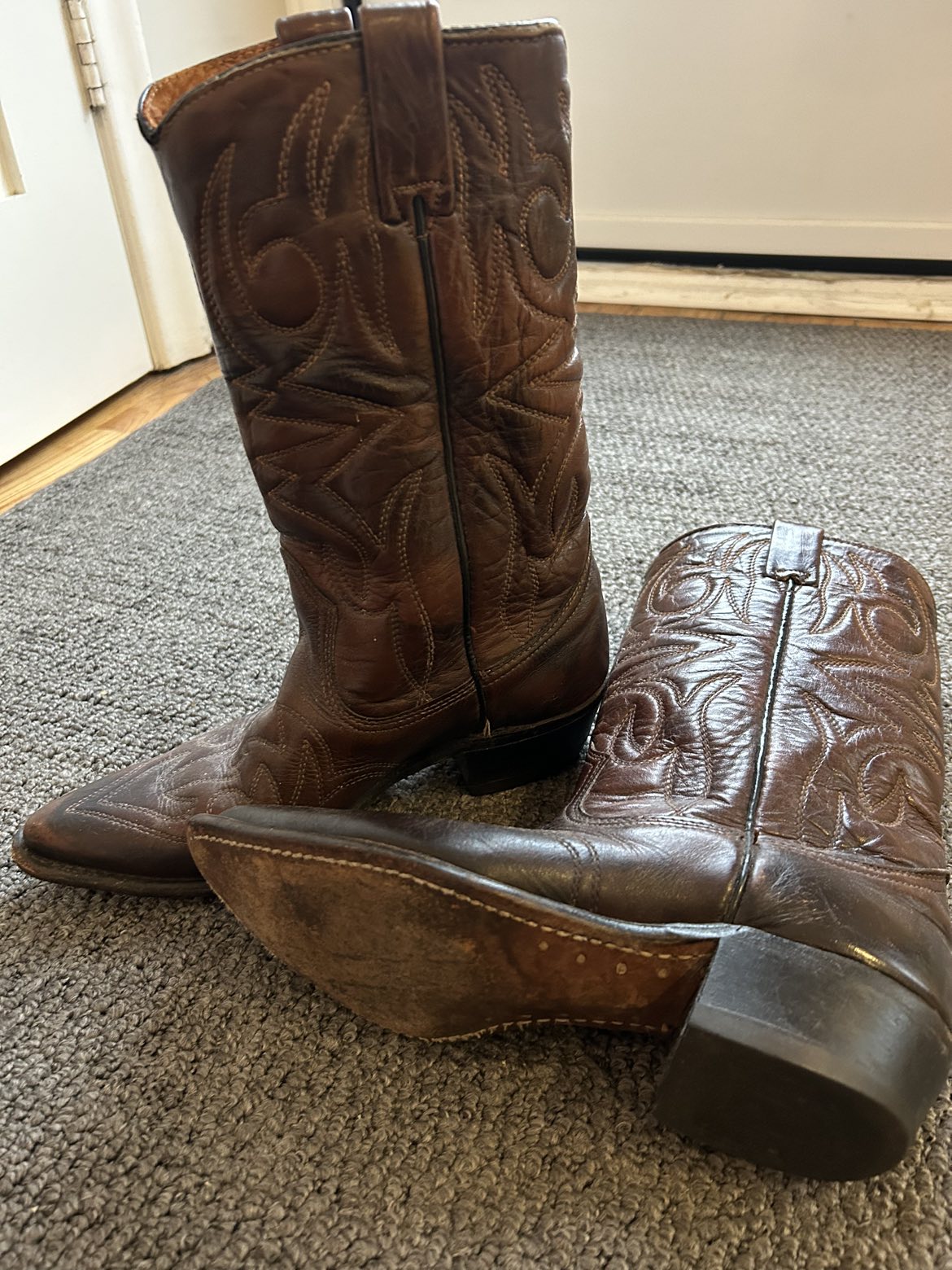 Real leather cowboy boots image indicator(3)