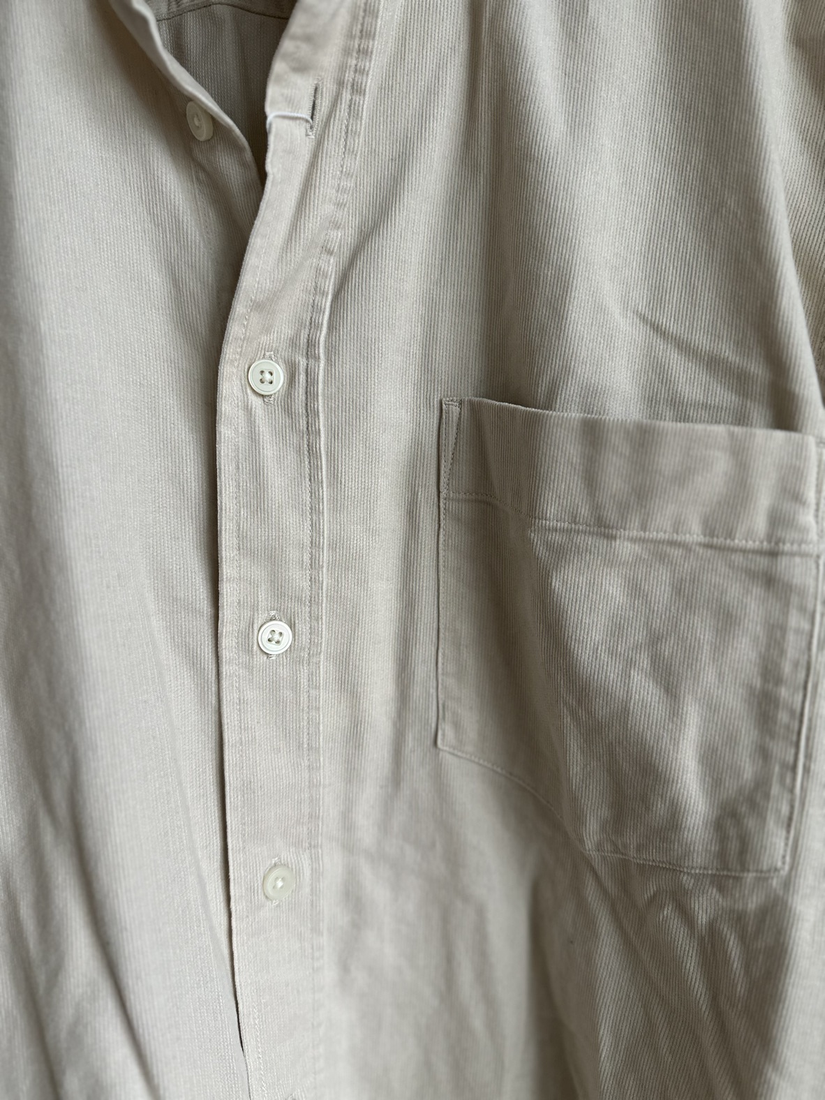 *NEW* UNIQLO Corduroy Stand Collar Long Sleeve Shirt - photo 2